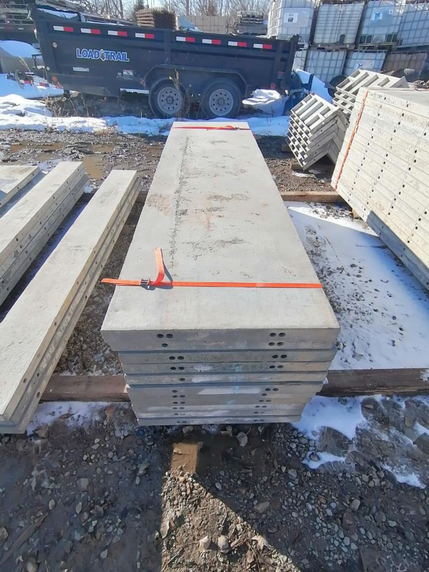 (11) 25" x 8' Western Smooth Aluminum Concrete Forms 6-12 Hole Pattern. Located in Lincoln, NE. - Image 3 of 4
