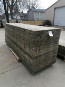 (20) 3' x 10' Wall-Ties Smooth Aluminum Concrete Forms 6-12 Hole Pattern. Located in Mt. Pleasant,