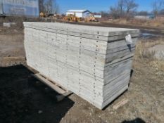 (20) 3' x 8' Wall-Ties Smooth Aluminum Concrete Forms 6-12 Hole Pattern. Located in Ottumwa, IA.