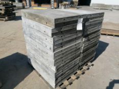 (40) 2' x 3' with 2" Ledge Wall-Ties Smooth Aluminum Concrete Forms 6-12 Hole Pattern. Located in