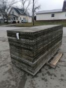 (20) 3' x 8'ÊWall-Ties Smooth Aluminum Concrete Forms 6-12 Hole Pattern. Located in Mt. Pleasant,