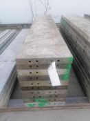 (10) 16" X 8' Wall-Ties Smooth Aluminum Concrete Forms 6-12 Hole Pattern. Located in Mt. Pleasant,