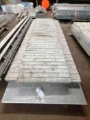 (1) 24" x 8' Textured Brick with 10" Hole Pattern, (1) 3' x 8' Textured Brick with 8" Hole Pattern &