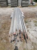 (20) 14' Aluminum Bracing Poles. Located in Mt. Pleasant, IA.