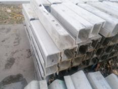 (50) 4" x 4" x 16" Full ISC Wall-Ties Smooth Aluminum Concrete Forms 6-12 Hole Pattern. Located in