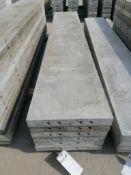 (6) 16" X 8' Wall-Ties Smooth Aluminum Concrete Forms 6-12 Hole Pattern. Located in Mt. Pleasant,