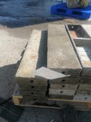 (9) 6" x 2' Wall-Ties Smooth Aluminum Concrete Forms 6-12 Hole Pattern. Located in Mt. Pleasant,