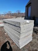 (20) 3' x 8' Wall-Ties Smooth Aluminum Concrete Forms 6-12 Hole Pattern. Located in Ottumwa, IA.