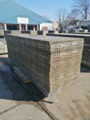 (20) 3' x 10' Wall-Ties Smooth Aluminum Concrete Forms 6-12 Hole Pattern. Located in Mt. Pleasant,