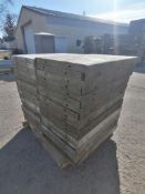 (40) 2' x 3' with 2" Ledge Wall-Ties Smooth Aluminum Concrete Forms 6-12 Hole Pattern. Located in
