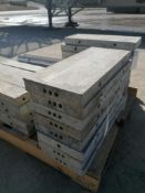 (8) 10" x 2' Wall-Ties Smooth Aluminum Concrete Forms 6-12 Hole Pattern. Located in Mt. Pleasant,