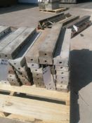 (22) 4" x 2' Wall-Ties Smooth Aluminum Concrete Forms 6-12 Hole Pattern. Located in Mt. Pleasant,