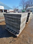 (20) 3' x 4' with 2" Ledge Wall-Ties Smooth Aluminum Concrete Forms 6-12 Hole Pattern. Located in