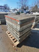 (20) 3' x 4' with 2" Ledge Wall-Ties Smooth Aluminum Concrete Forms 6-12 Hole Pattern. Located in