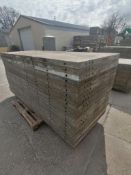 (20) 3' x 8' Wall-Ties Smooth Aluminum Concrete Forms 6-12 Hole Pattern. Located in Mt. Pleasant,