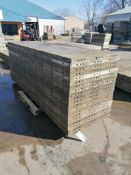 (20) 3' x 10' Wall-Ties Smooth Aluminum Concrete Forms 6-12 Hole Pattern. Located in Mt. Pleasant,