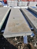 (2) 24" x 8' Western Smooth Aluminum Concrete Forms 6-12 Hole Pattern. Located in Lincoln, NE.