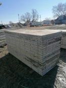 (20) 3' x 8' Wall-Ties Smooth Aluminum Concrete Forms 6-12 Hole Pattern. Located in Ottumwa, IA.