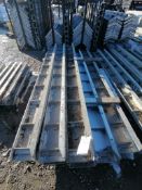 (8) 8" x 4" x 9' Nominal ISC VertiBrick Aluminum Concrete Forms 6-12 Hole Pattern. Located in