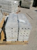 (12) 8" x 2' Wall-Ties Smooth Aluminum Concrete Forms 6-12 Hole Pattern. Located in Mt. Pleasant,