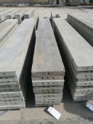 (10) 12" x 8' Wall-Ties Smooth Aluminum Concrete Forms 6-12 Hole Pattern. Located in Mt. Pleasant,