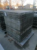(20) 3' x 40" Wall-Ties Smooth Aluminum Concrete Forms 6-12 Hole Pattern. Located in Mt. Pleasant,