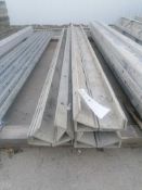 (7) 7 1/2" x 7 1/2" x 9' Hinged ISC Wall-Ties Smooth Aluminum Concrete Forms 6-12 Hole Pattern.