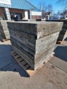 (20) 3' x 4' with 2" Ledge Wall-Ties Smooth Aluminum Concrete Forms 6-12 Hole Pattern. Located in