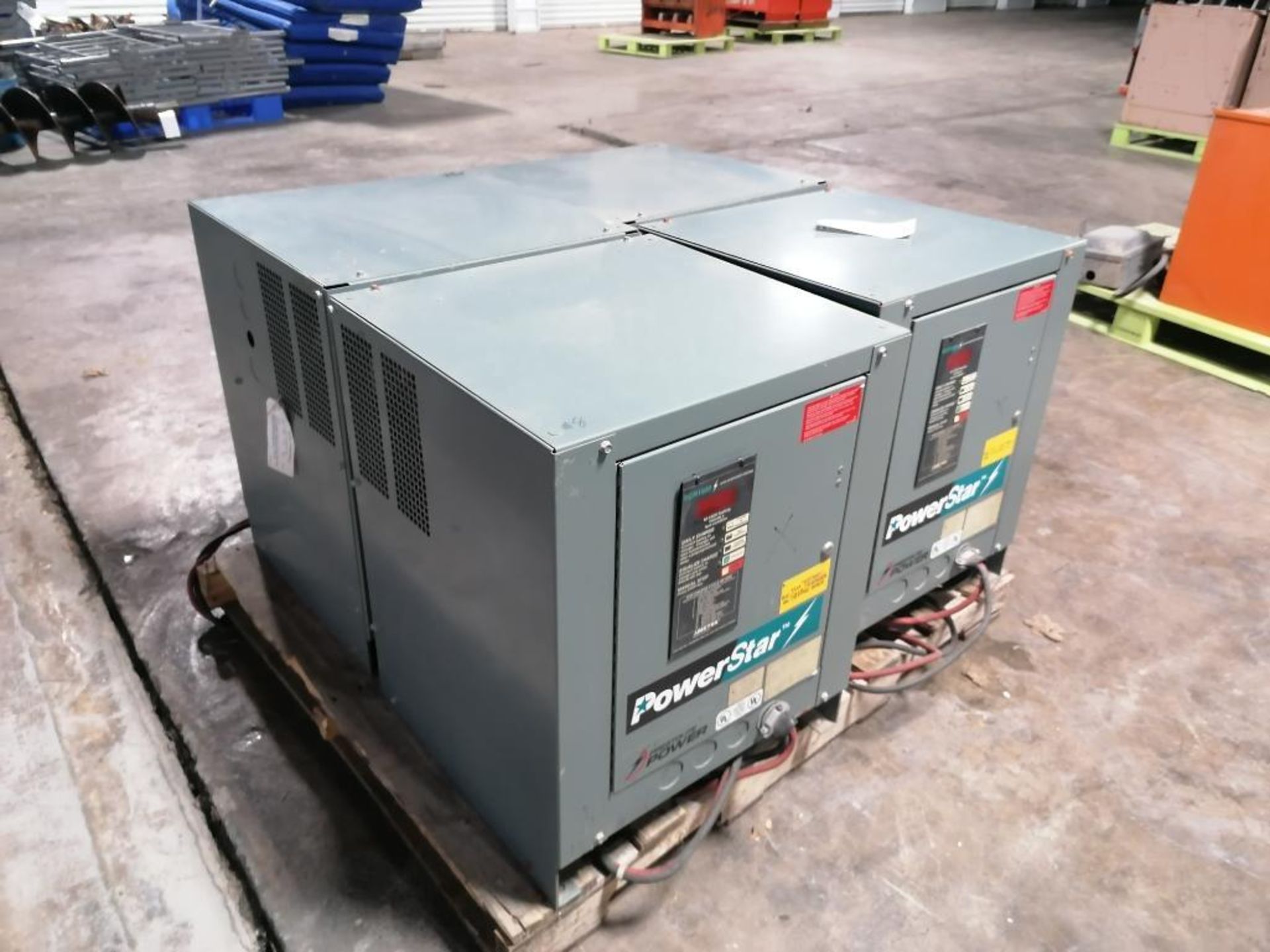 (4) PowerStar SCR1000 Industrial Forklift Battery Charger, Model 98Y3-12, Serial #404CS21472, Serial - Image 2 of 19