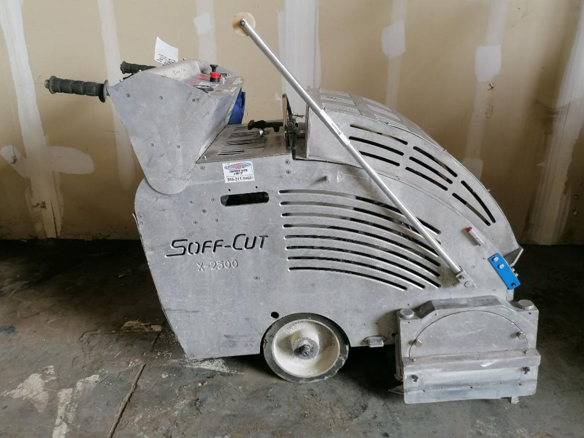 (1) 2005 Soff-Cut X2500 Walk-Behind Concrete Saw, Serial #1704 with Honda GX 270 Engine. Located