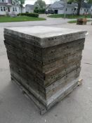 (20) 3' x 4' with 2" Ledge Wall-Ties Smooth Aluminum Concrete Forms 6-12 Hole Pattern. Located in