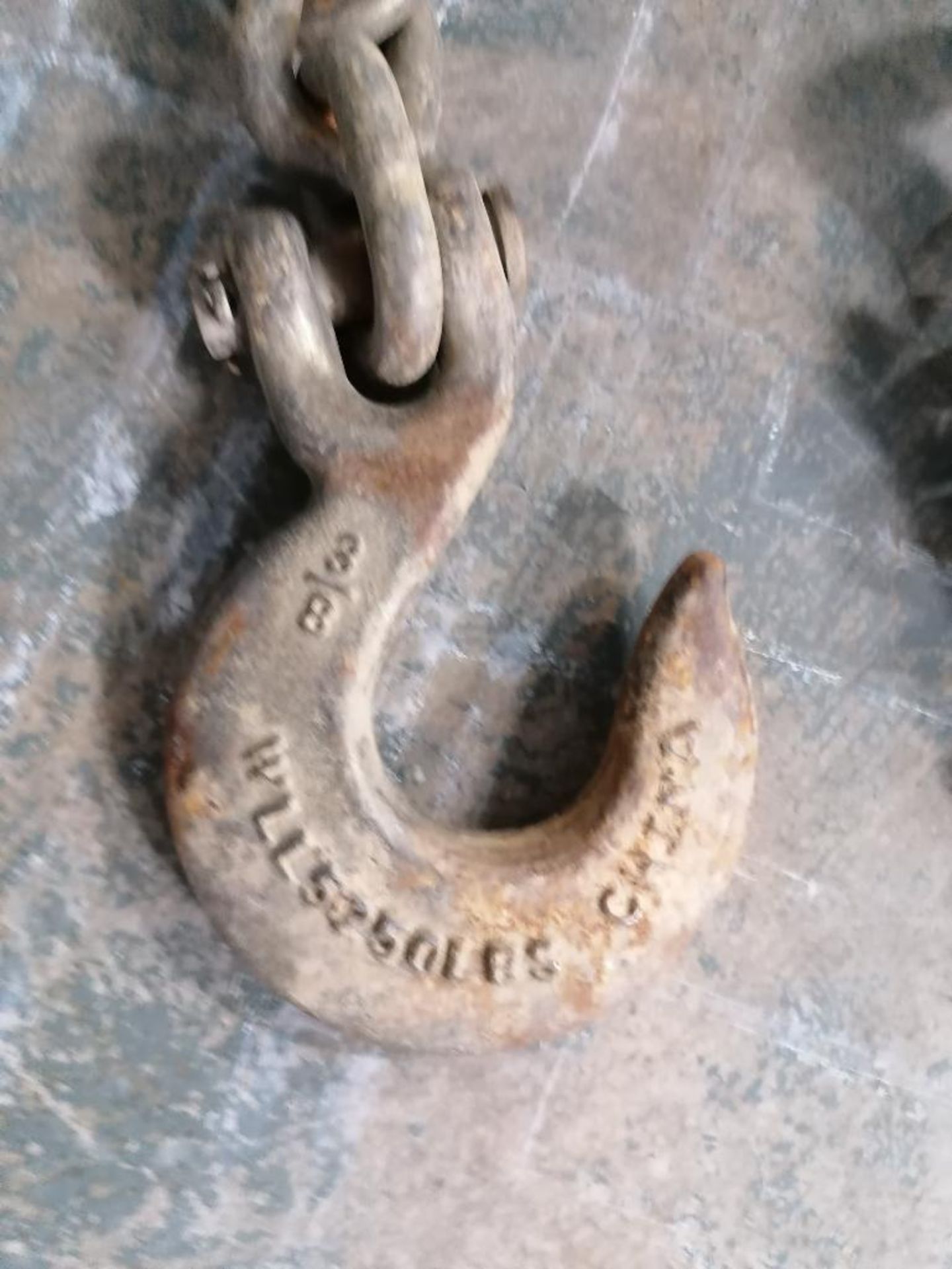 (7) 3/8" x 3' Chains with Hooks. Located in Mt. Pleasant, IA. - Image 7 of 12