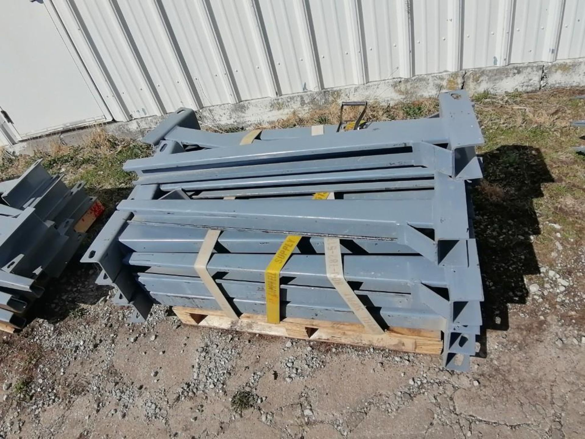 (20) 15' x 9 1/2" x 4" Upright Cantilever Rack, (40) 5' 1" Legs, (50) 4' Arms & (3) Buckets of - Image 10 of 26