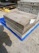 (6) 18" x 2' Wall-Ties Smooth Aluminum Concrete Forms 6-12 Hole Pattern. Located in Mt. Pleasant,