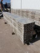 (10) 12" x 9' CAP Wall-Ties Smooth Aluminum Concrete Forms 6-12 Hole Pattern. Located in Mt.