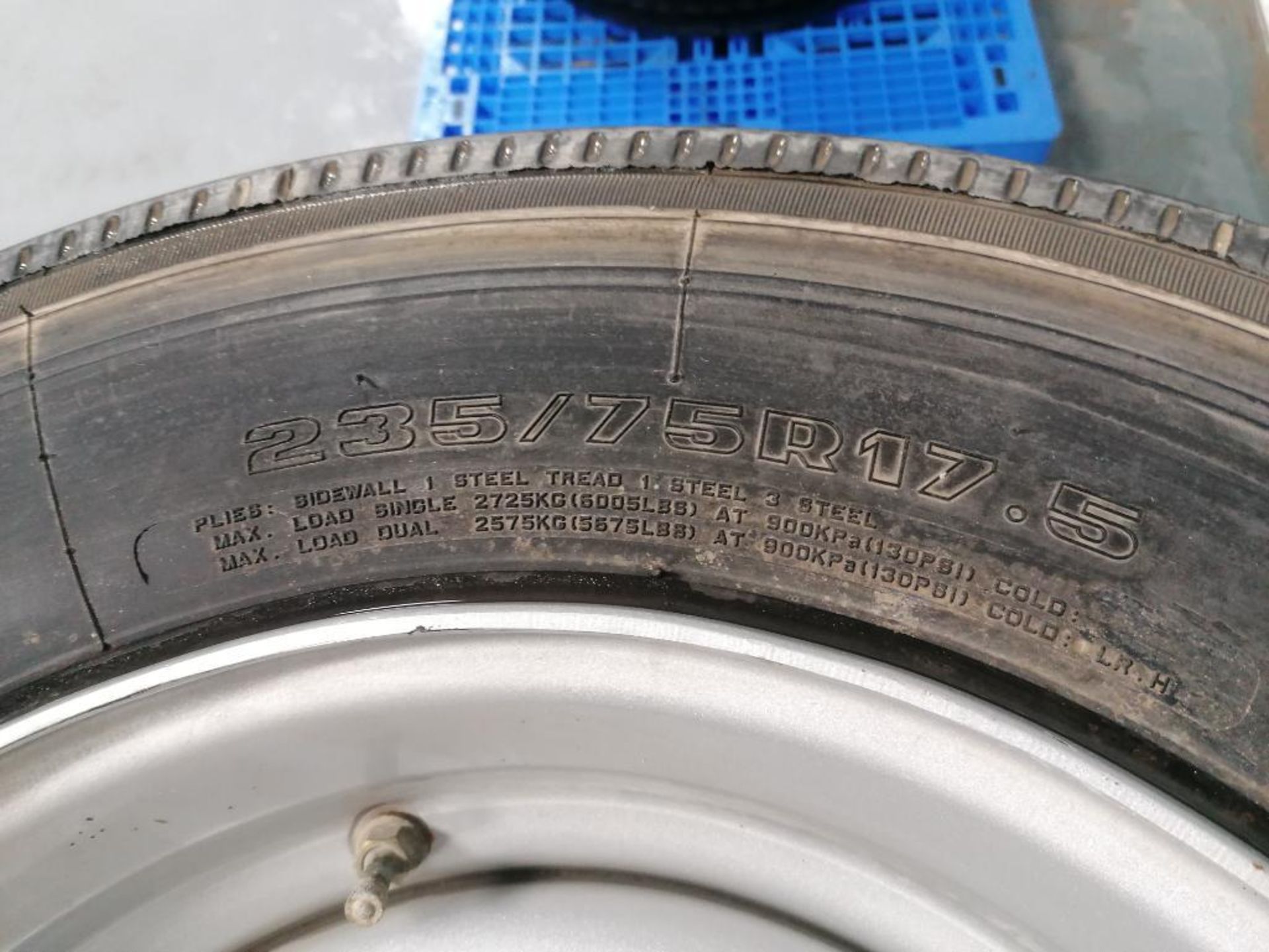 (4) Gladiator QR55T 235/75R17.5 Tires with 8 Bolt Pattern 6" Center Rims. Located in Mt. Pleasant, - Image 6 of 7