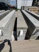 (10) 8" x 8' Wall-Ties Smooth Aluminum Concrete Forms 6-12 Hole Pattern. Located in Mt. Pleasant,