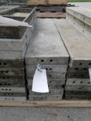 (7) 10" x 4' Wall-Ties Smooth Aluminum Concrete Forms 6-12 Hole Pattern. Located in Mt. Pleasant,