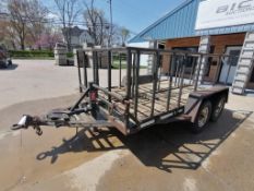 (1) 2001 12' x 82" Specially Constructed Trailer, VIN #CJ662312202102 for 4' Aluminum Concrete