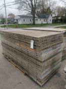 (20) 3' x 8' Wall-Ties Smooth Aluminum Concrete Forms 6-12 Hole Pattern. Located in Mt. Pleasant,