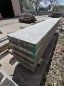 (10) 16" x 8' Wall-Ties Smooth Aluminum Concrete Forms 6-12 Hole Pattern. Located in Mt. Pleasant,