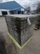 (20) 3' x 4' Wall-Ties Smooth Aluminum Concrete Forms 8" Hole Pattern. Located in Mt. Pleasant, IA.