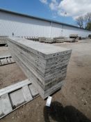 (12) 16" x 8' Wall-Ties Smooth Aluminum Concrete Forms 6-12 Hole Pattern. Located in Mt. Pleasant,