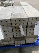 (10) 8" x 2' Wall-Ties Smooth Aluminum Concrete Forms 6-12 Hole Pattern. Located in Mt. Pleasant,