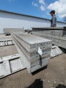 (8) 14" x 8' Wall-Ties Smooth Aluminum Concrete Forms 6-12 Hole Pattern. Located in Mt. Pleasant,