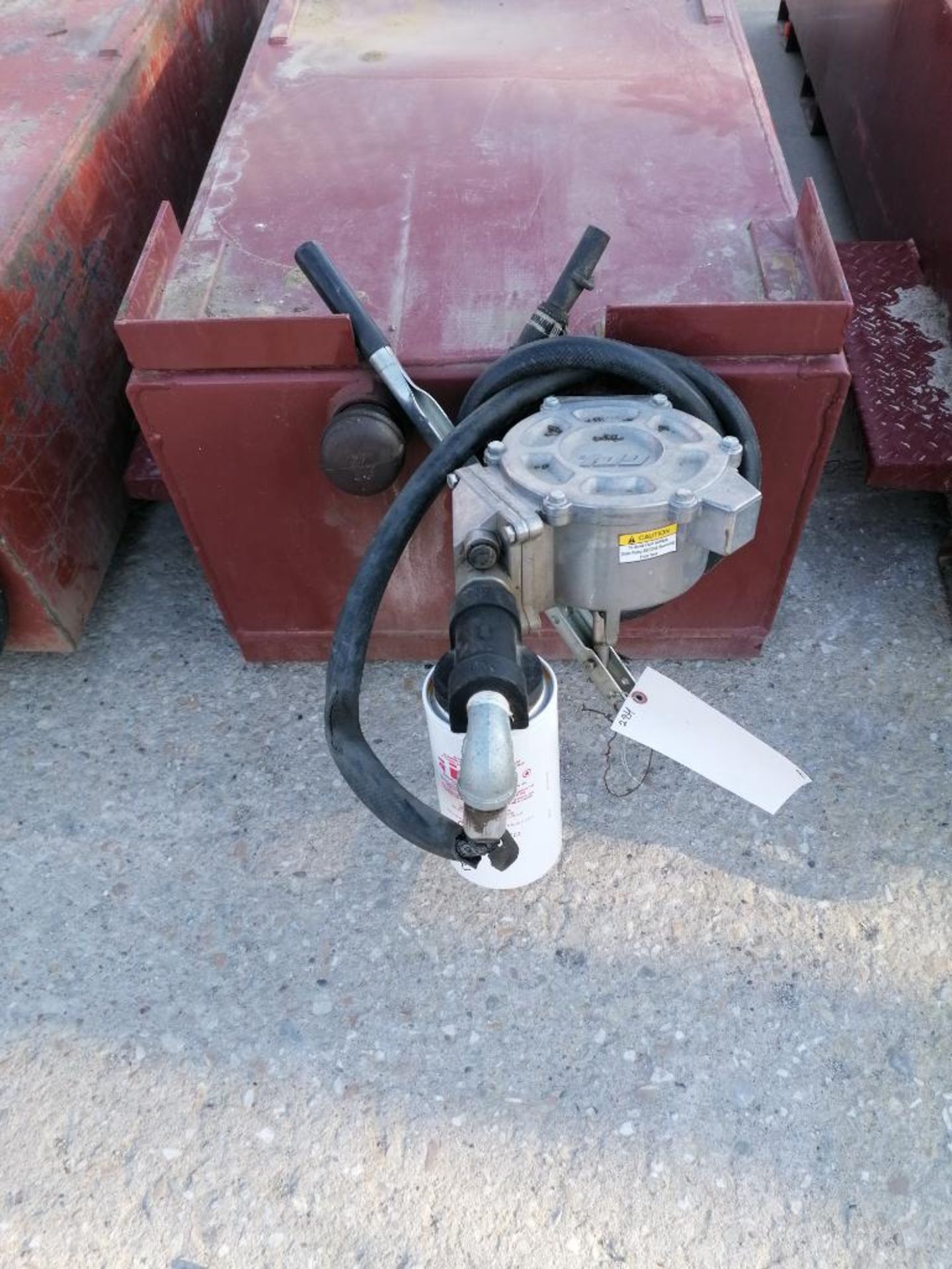 (1) Fuel Tank with GPI Transfer Pump, New Filters Work Ready. Located in Mt. Pleasant, IA. - Image 4 of 5