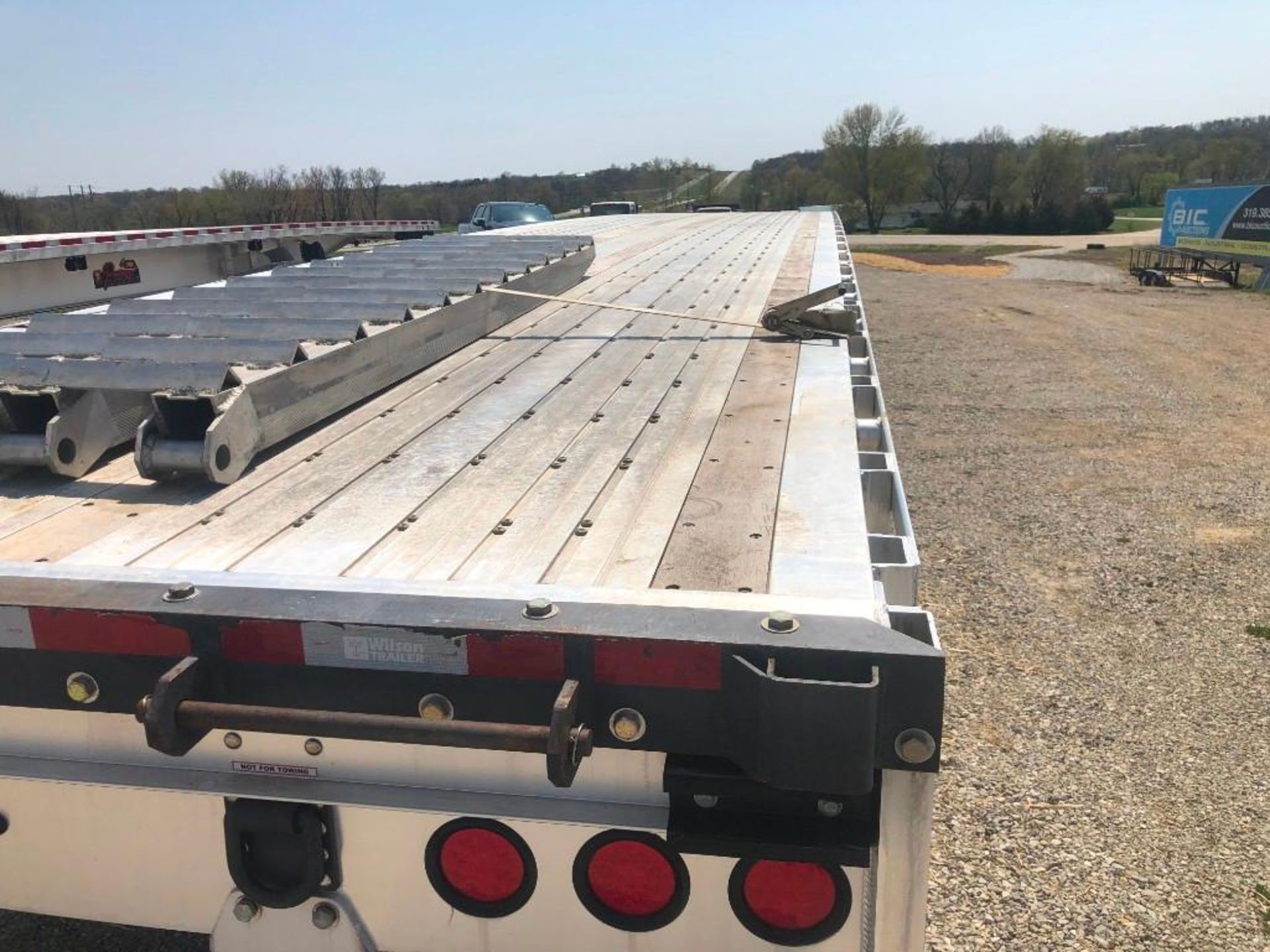 (1)Ê2018 WILSON Flatbed 53' x 102" Bed, Model AF-1080SS with Ramps, VIN #4WW5532A7J6625975, - Image 11 of 26