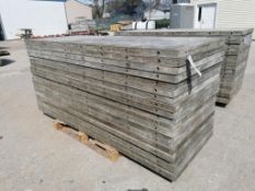 (20) 3' x 8' Wall-Ties Smooth Aluminum Concrete Forms 6-12 Hole Pattern. Located in Mt. Pleasant,