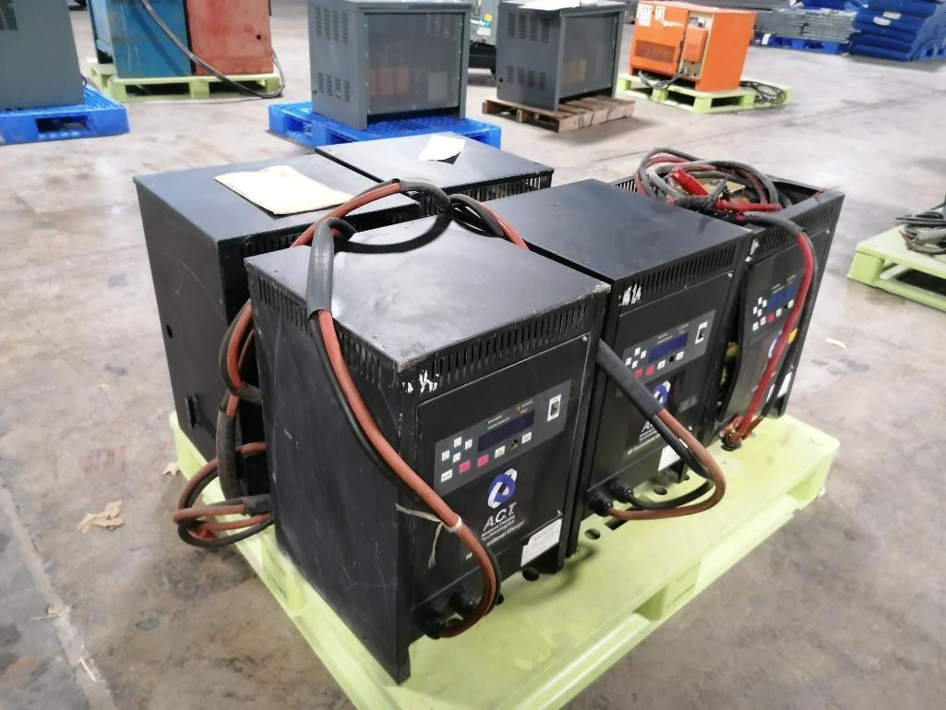 (2) A.C.T HF Conventional Charger, Model C24-750-T, Input 480 VAC, Output 24VDC & (3) A.C.T HF - Image 2 of 13