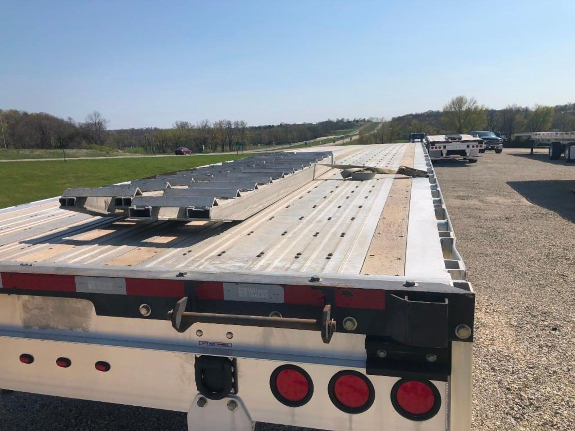 (1)Ê2018 WILSON Flatbed 53' x 102" Bed, Model AF-1080SS with Ramps, VIN #4WW5532A4J6625979, - Image 10 of 26